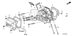 Honda EP2500CX 1 ACH (EAHC) - Honda Generator, Made in China (SN: EAHC-1000001 - EAHC-9999999) CYLINDER HEAD