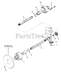 AGCO 1312 G (1691658) - AGCO Rear-Engine Riding Mower, 12hp Peerless Differential 100-080