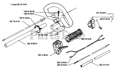 Husqvarna 22 RL - Husqvarna String Trimmer (1988-01) Handle Assembly