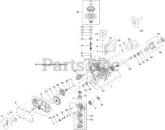Toro 74778 (MX 5075) - Toro 50" TimeCutter Zero-Turn Mower (SN: 404314200 - 999999999) LH Transaxle Assembly No. 131-3640
