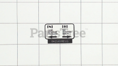 Generac 0H2549 Choke Decal, Tri-Lingual - image 2