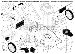 Husqvarna 65021 ES (961430020-03) - Husqvarna 21" Walk-Behind Mower (2008-05) Drive