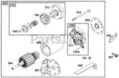 Briggs & Stratton 256702-0116-01 - Briggs & Stratton Vertical Engine Electric Starter