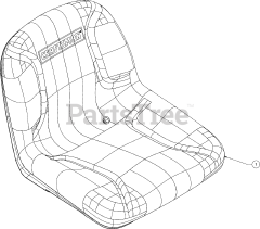 Craftsman 247.273410 (13BL78XT299) - Craftsman T1700 Lawn Tractor (2018) Seat