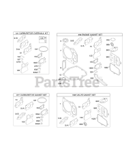 Briggs & Stratton 121602-0529-B1 - Briggs & Stratton Vertical Engine Kits/Gasket Sets