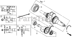 Honda GD320 QAAE (GPB) - Honda Engine, Made in Japan (SN: GPB-1000001 - GPB-1008896) CRANKSHAFT