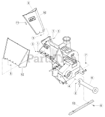 Bear Cat SC 5540 B - Bear Cat 5" Chipper/Shredder Blower, 540cc PTO Driven (SN: B00001 - C09361)
