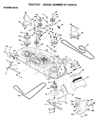 Craftsman 917.250510 - Craftsman Lawn Tractor (1999 & Before)