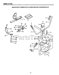 Echo SRM-2100 - Echo String Trimmer (Type 1) (SN: 001001 - 159490)