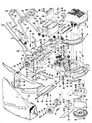 Lawn-Boy 5501 - Lawn-Boy Walk-Behind Mower (SN: 300000001 - 399999999) (1973) Model 8231e Electric Start Self-Propelled With Grasscatcher Parts List