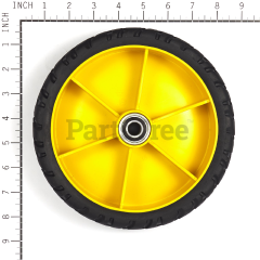 Snapper 7500544 Use 7500544yp: Wheel Assy 8x2 Idle Jd Trd Bb  Jd Yellow - image 2