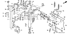 Honda BFP9.9 D5 LHA (BABJ) - Honda Outboard Engine, Made in Japan (SN: BABJ-1400001 - BABJ-1499999) SWIVEL CASE (1)
