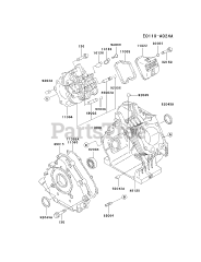 Kawasaki FE290D-AS07 - Kawasaki Engine CYLINDER/CRANKCASE
