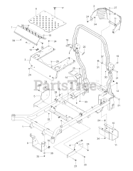 RedMax RZT 54 x (967671101-00) - RedMax 54" Zero-Turn Riding Mower (2017-11) FRAME