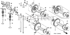 Honda GD320 QAAE (GPB) - Honda Engine, Made in Japan (SN: GPB-1000001 - GPB-1008896) CAMSHAFT