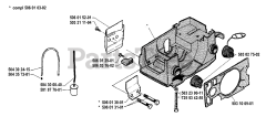 Husqvarna 40 - Husqvarna Chainsaw (1985-05) Crankcase Assembly