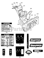 Snapper M 1529E (1696003) - Snapper 29" Snow Thrower, 14.5hp
