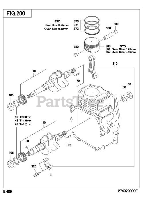 Subaru Robin EH090D45020 EH090