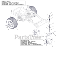 Ariens 997307 - Ariens Zenith E 52" Zero-Turn Mower, Electric, Rear-Discharge (SN: 001000 - 001499) Wheels - 52"