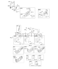 Briggs & Stratton 12H802-1925-E1 - Briggs & Stratton Vertical Engine Air Cleaner, Exhaust System