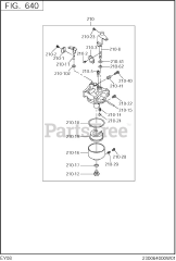Subaru Robin EY080YD0030 (EY08) - Subaru Robin Engine 640 Carburetor