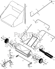 Cub Cadet 19A40038 (19A40038100) - Cub Cadet 44" Lawn Sweeper General Assembly