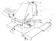 Toro 59111 - Toro Easy Empty Grass Catcher (SN: 007000001 - 007999999) (1987)