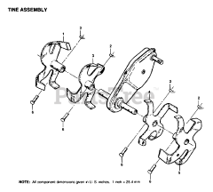 Electrolux/AYP 8929 - Electrolux/AYP Tiller TINE ASSEMBLY