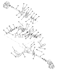 Cub Cadet 5254 E (54BE542-710) - Cub Cadet Compact Tractor 4WD Axle Assembly (Part 2) 1B065G &amp; Before