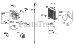 Briggs & Stratton 613477-4231-J1 - Briggs & Stratton Horizontal Engine Lubrication Group