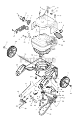 Briggs & Stratton 18-2816-49 (1695522) - Briggs & Stratton Hurricane HN421 21" Snow Thrower (2008)