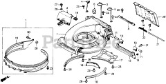 Honda HR214 PXA#1 (HR214) - Honda 21" Walk-Behind Mower, Made in USA (SN: HR214-6000001 - HR214-9999999) HR214 CUTTER HOUSING