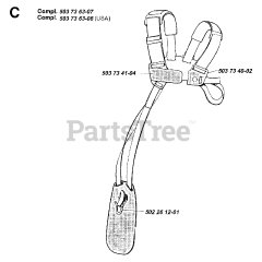 Jonsered GR 32 - Jonsered String Trimmer (1994-02) HARNESS