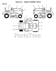 Poulan 418064 - Poulan Lawn Tractor (2006-06)