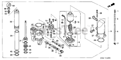 Honda BF15 D4 LHTA (BALJ) - Honda Outboard Engine, Made in Japan (SN: BALJ-1100001 - BALJ-1199999) POWER TRIM-TILT