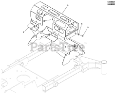 Ferris SRS Z1 (5901944) - Ferris SRS Z1 Series 48" Stand-On Mower, 22hp Kawasaki, Rear-Discharge CE Guarding - Engine Muffler Guard