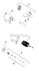 Kohler K241-46720 - Kohler K-Series Engine, Made for John Deere, 10hp, 7.5kW Electric Start, Bendix Drive (Cont.) 0209010771