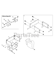 Cub Cadet 218 (19A-218-000) - Cub Cadet Rear Bracket Weight Kit (2013) General Assembly