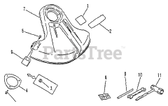 Echo SRM-2501 - Echo String Trimmer (SN: 079352 - 098240) Shield, Plastic, Tools