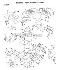 Weed Eater WE 12542 D - Weed Eater Lawn Tractor (1998)