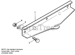 Simplicity 1655230 - Simplicity Rear Implement Attachment Group Rear Implement Attachment Kit (For Rear Mounted Vac. Collector to 6200)