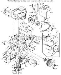 Scag SWZ-14KA - Scag Walk-Behind Mower, 14hp Kawasaki (SN: 40000 - 49999) ENGINE DECK