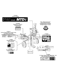 MTD 24BF550M006 - MTD Log Splitter (2009) Label Map MTD