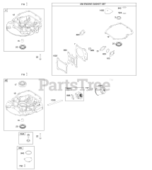 Briggs & Stratton 124S07-2127-B1 - Briggs & Stratton Vertical Engine Gasket Set-Engine, Sump