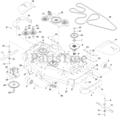 Toro 72028 (7500-D) - Toro 60" Z Master Zero-Turn Mower, Rear-Discharge Deck (SN: 416262337 - 416288793) Deck Assembly