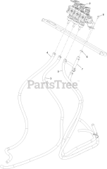Toro 34230 - Toro Stand-On Spreader/Sprayer (SN: 412800000 - 415299999) Control Valve Manifold and Hose Assembly