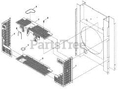 Generac QT04554KNANA - Generac 45kW Home Standby Generator (SN: 4949168 - 4965270) (2008) Engine Guards 5.4l/6.8l C3 (0G1351)