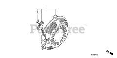 Honda GC160 LA QDE (GCAHA) - Honda Engine, Made in USA (SN: GCAHA-3599750 - GCAHA-9999999) RECOIL STARTER