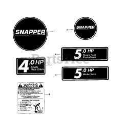 Snapper 21406T-2 (80059) - Snapper 21" Walk-Behind Mower, 4hp