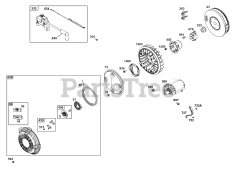 Briggs & Stratton 385447-0469-B5 - Briggs & Stratton Horizontal Engine Flywheel, Ignition, and Starter Group